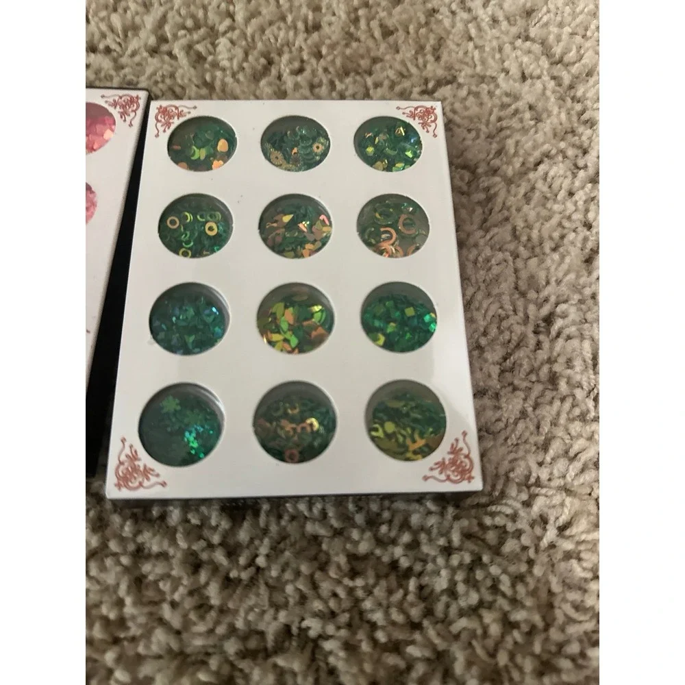 New 4 packs LEOBRO Chunky Glitter, Colors Holographic Chunky Glitter for Crafts,